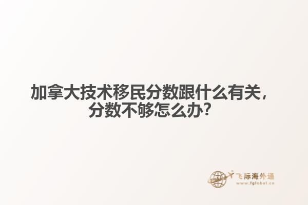 加拿大技術(shù)移民分?jǐn)?shù)跟什么有關(guān)，分?jǐn)?shù)不夠怎么辦？