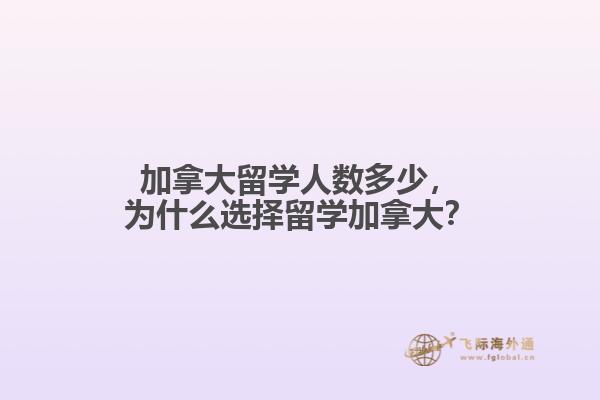 加拿大留學人數(shù)多少，為什么選擇留學加拿大？