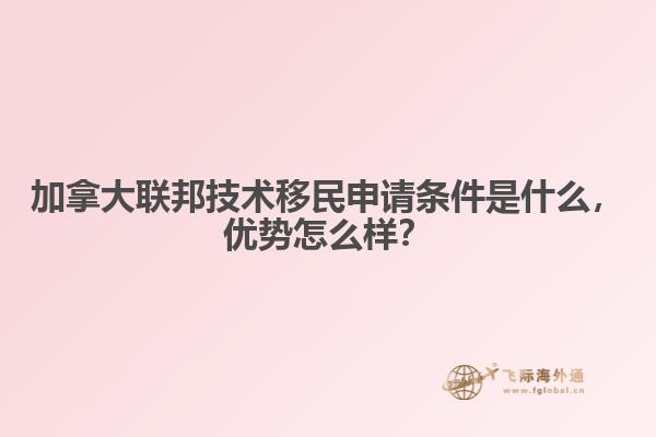 加拿大聯(lián)邦技術(shù)移民申請(qǐng)條件是什么，優(yōu)勢(shì)怎么樣？