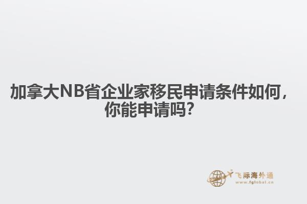 加拿大NB省企業(yè)家移民申請條件如何，你能申請嗎？