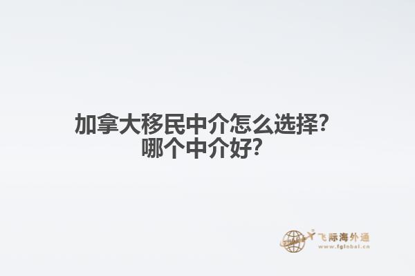 加拿大移民中介怎么選擇？哪個(gè)中介好？