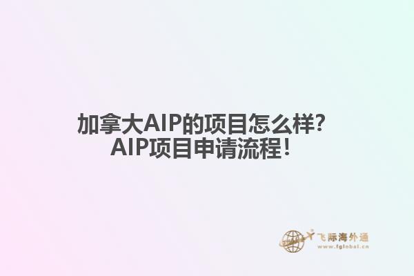加拿大AIP的項目怎么樣？AIP項目申請流程！