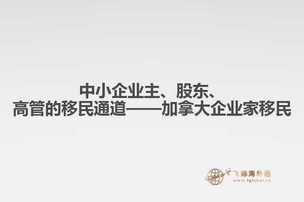 中小企業(yè)主、股東、高管的移民通道——加拿大企業(yè)家移民