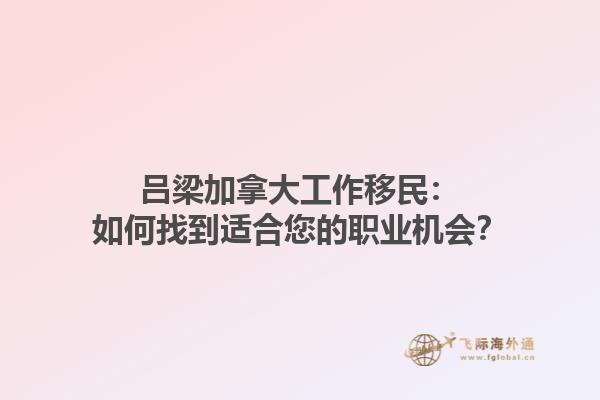 呂梁加拿大工作移民：如何找到適合您的職業(yè)機(jī)會？