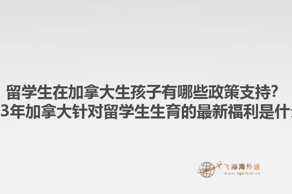 留學生在加拿大生孩子有哪些政策支持？2023年加拿大針對留學生生育的最新福利是什么？1.jpg