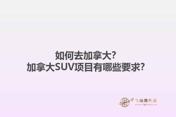 如何去加拿大？加拿大SUV項(xiàng)目有哪些要求？1.jpg