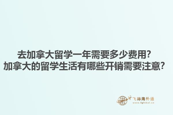 去加拿大留學(xué)一年需要多少費(fèi)用？加拿大的留學(xué)生活有哪些開銷需要注意？
