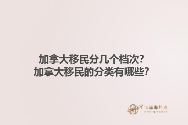 加拿大移民分幾個(gè)檔次？加拿大移民的分類有哪些？1.jpg