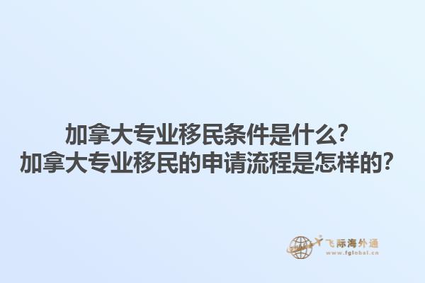 加拿大專業(yè)移民條件是什么？加拿大專業(yè)移民的申請流程是怎樣的？1.jpg