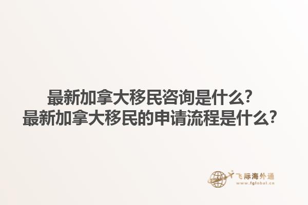 最新加拿大移民咨詢(xún)是什么？最新加拿大移民的申請(qǐng)流程是什么？