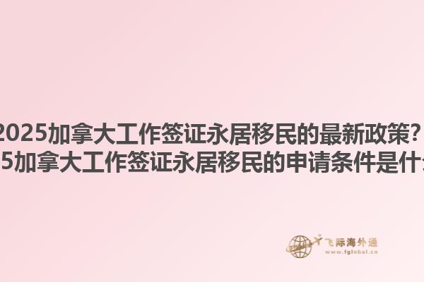 2025加拿大工作簽證永居移民的最新政策？2025加拿大工作簽證永居移民的申請(qǐng)條件是什么？1.jpg
