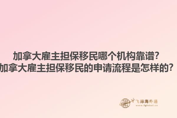 加拿大雇主擔保移民哪個機構(gòu)靠譜？加拿大雇主擔保移民的申請流程是怎樣的？