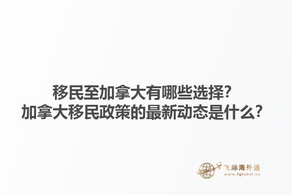 移民至加拿大有哪些選擇？加拿大移民政策的最新動(dòng)態(tài)是什么？1.jpg