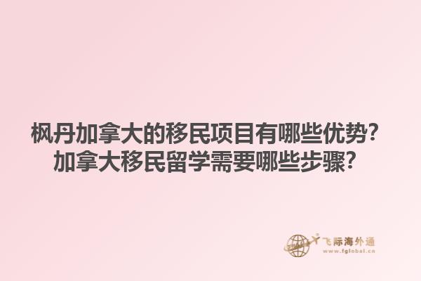 楓丹加拿大的移民項目有哪些優(yōu)勢？加拿大移民留學(xué)需要哪些步驟？1.jpg