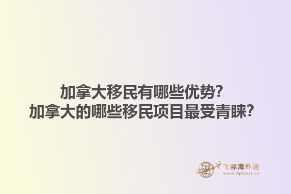 加拿大移民有哪些優(yōu)勢(shì)？加拿大的哪些移民項(xiàng)目最受青睞？1.jpg
