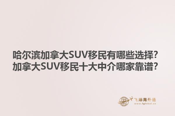 哈爾濱加拿大SUV移民有哪些選擇？加拿大SUV移民十大中介哪家靠譜？1.jpg