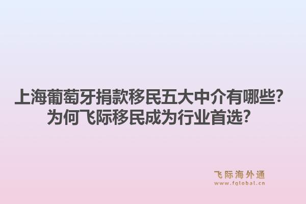 上海葡萄牙捐款移民五大中介有哪些？為何飛際移民成為行業(yè)首選？1.jpg