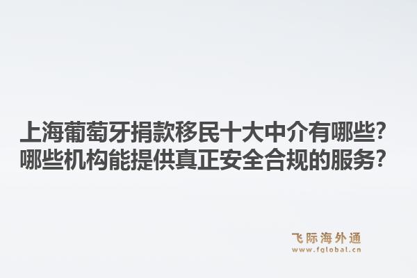 上海葡萄牙捐款移民十大中介有哪些？哪些機(jī)構(gòu)能提供真正安全合規(guī)的服務(wù)？1.jpg